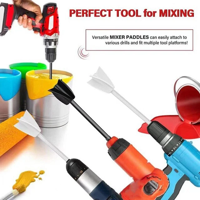 Epoxy Mixer Paint Drill Attachment Paddle Consistency Liquids Resin Head Stirrer