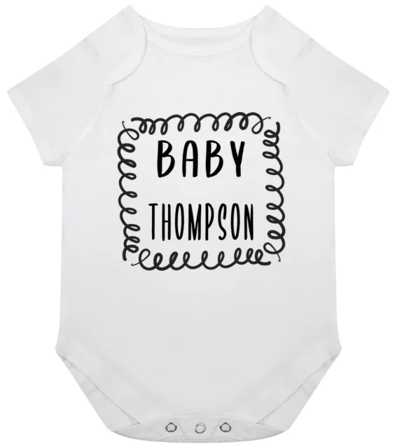 Personalizable Thompson Pelele Nombre Apellido Regalo Recién Nacido Familia Clan