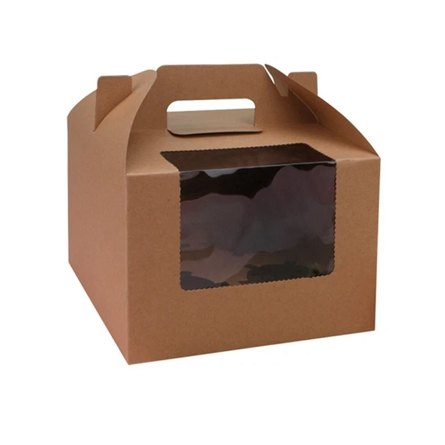 10 pcs Clear Macaron Box Dessert Display Box Bakery Packing Box Cake Takeout Box 3
