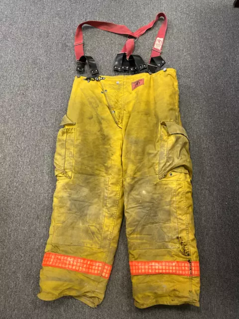 Morning Pride Firefighter Bunker Gear Turnout Pants 43 x 30 With Suspenders