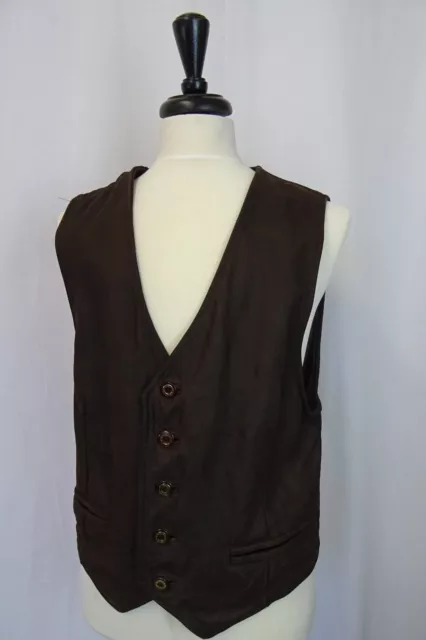 Gilet biker vintage in pelle camice biker 40
