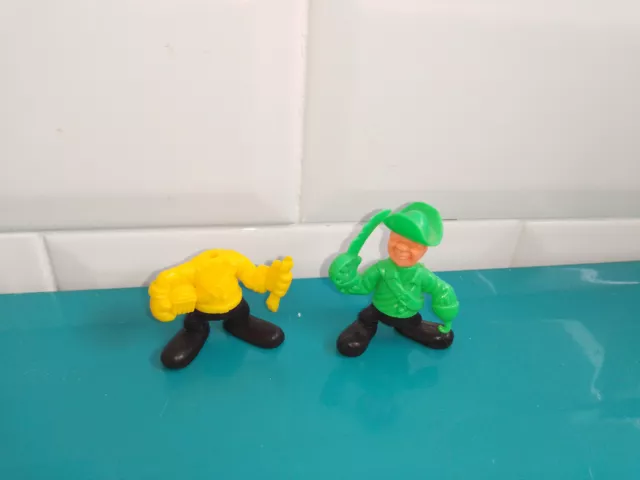 Kinder montable figurine ancien steckfiguren lot berufe pirat schatzsucher 1983