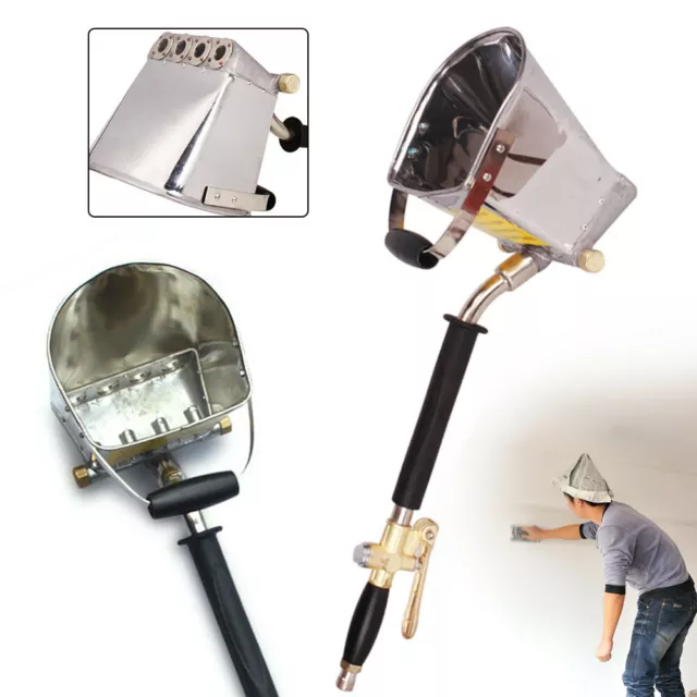 New Stucco Plaster Sprayer Cement Mortar Spray Gun Hopper Wall Paint 4 Jet HOT