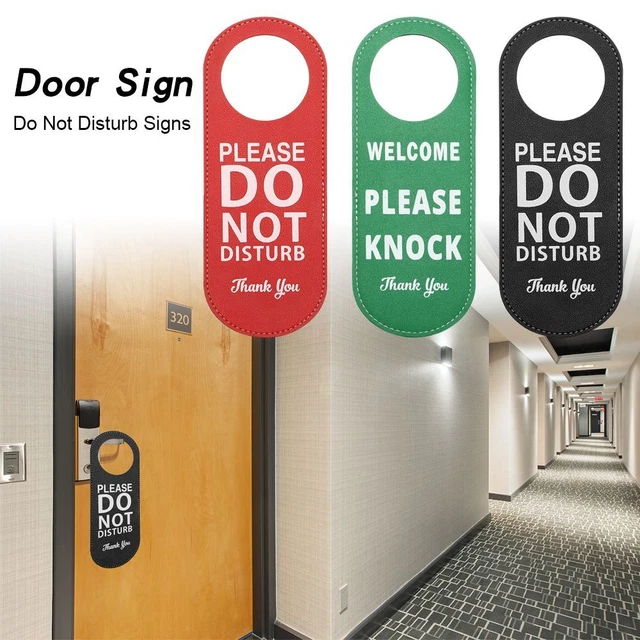 5PCS Door Hanger Tags Do Not Disturb Signs Door Knobs Hanger Pendant Cleaning AU
