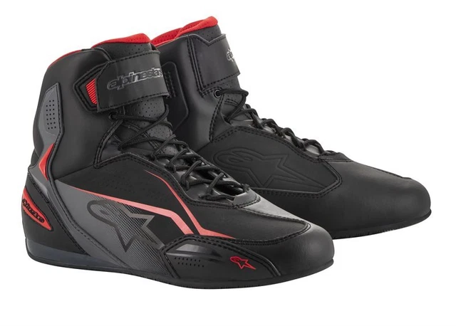 Alpinestars Faster-3 Noir Gris Rouge Botte - Nouveau! Livr. gratuite!