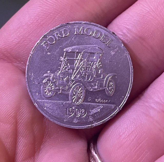 FORD MODEL T 1909 Antique Car Series 1 Commemorative Coin Token Sunoco