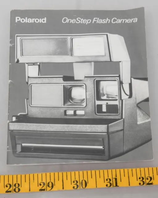 Vintage Polaroid One Step Flash Kamera Instruktionen Manuell Tthc