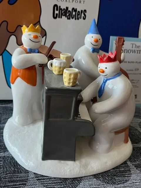 Coalport Snowman Figure **The Band Plays On ** Ltd Edition 109/2000