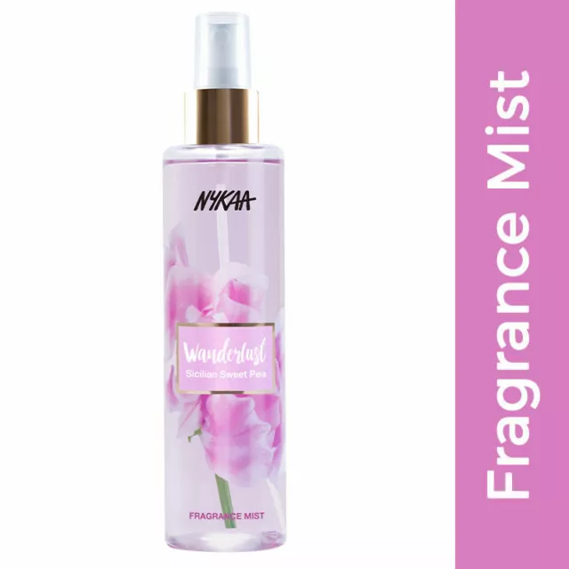 Nykaa Wanderlust Fragancia Cuerpo Niebla 200ML Siciliano Guisante de Olor Piel