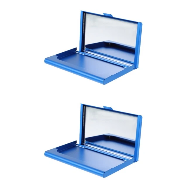 2x Display Cards Metal Wallet For Women for Women Outdoor Travel Business Trip