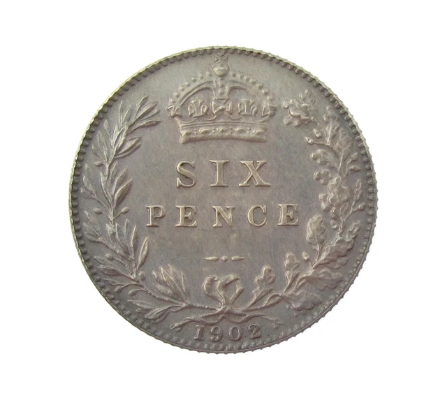 Edward Vii 1902 Silver Matt Proof Sixpence