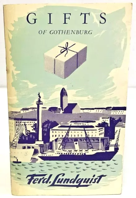 Vintage Ferd Lundquist Department Store Gothenburg Sweden Shopping Guide 1955