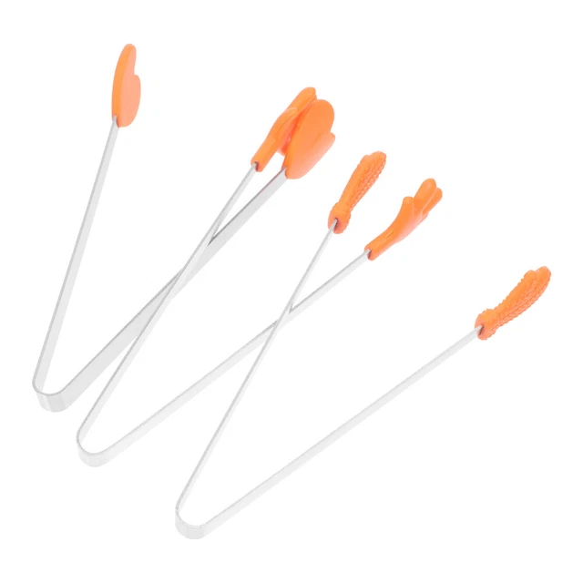 3 Pcs Kitchen Ice Tongs Ice Clip Child Kid Tongs Sugar Cubes