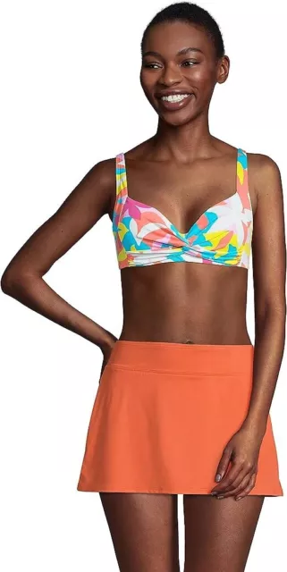 NWT Lands' End Womens Twist Front Underwire Bikini Top Size 6 $80 FLG155