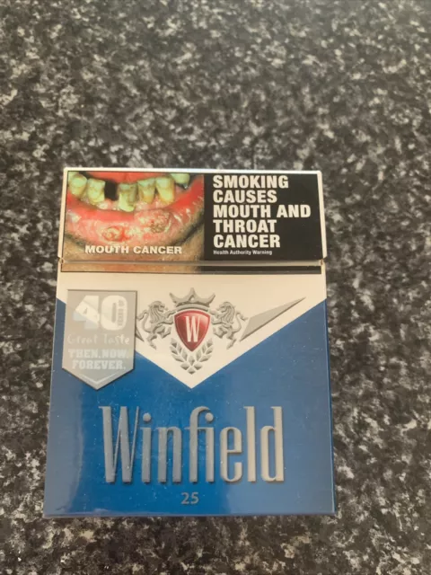 Winfield Blue Empty Cigarette Packet