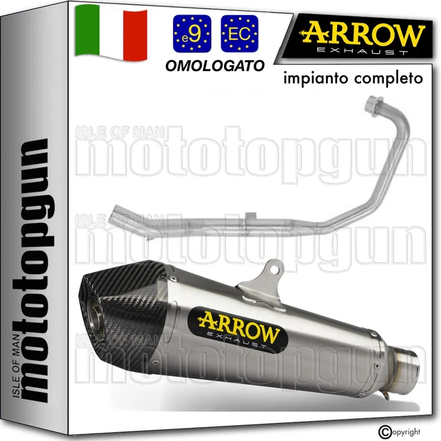 GPR Italia Scarico Furore Nero Per BMW K 1200 S - R 2004/08 - Omologato Catalizzato