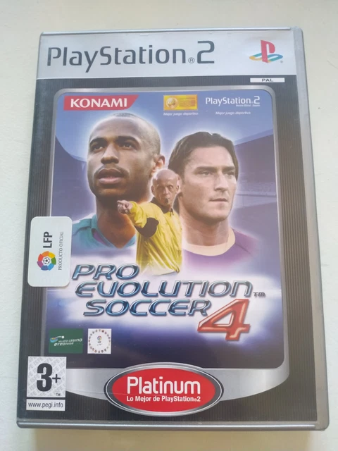 Jeu PS2 Pro Evolution Soccer 4 (PES 4) - Version FR - Avec Boîte Et Notice - Très Bon état