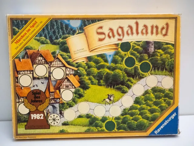 Vintage Sagaland Brettspiel - Vollständig - 1981 Ausgabe Ravensburger Spiel
