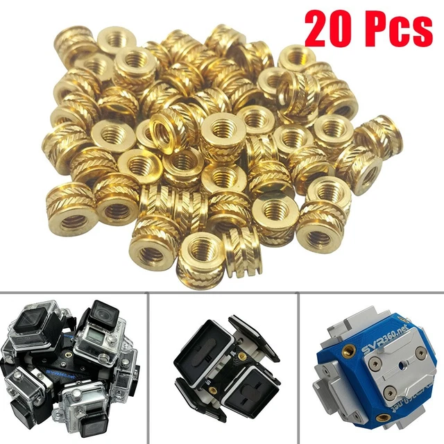 Professionelle Qualität für 3D-Drucklösung mit 20 Stck. Messinggewindeeinsät 3
