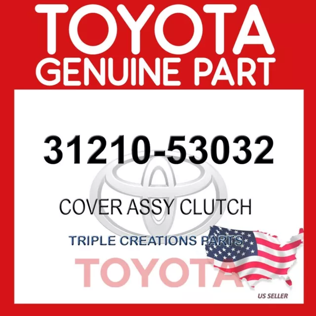 GENUINE Toyota 31210-53032 COVER ASSY, CLUTCH 3121053032 OEM