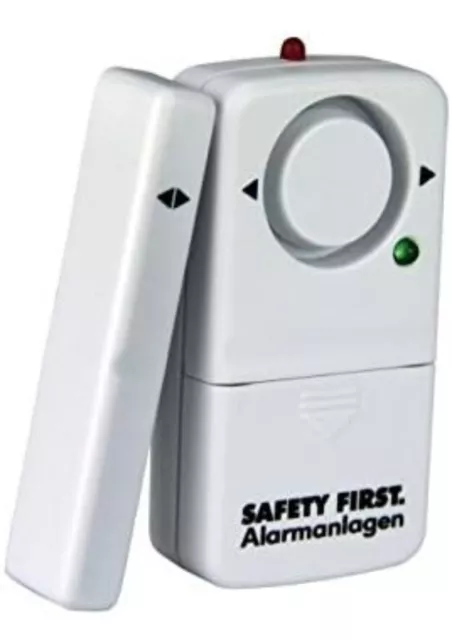 2× SAFETY FIRST Fensteralarm Türalarm Alarmanlage Sofortalarm gegen Einbrecher