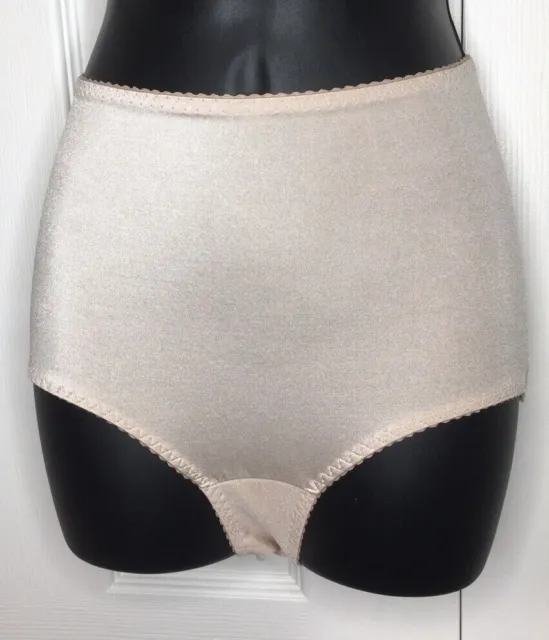 Vintage Vanity Fair Smooth Panty Brief Panties Size L Beige Nylon Lycra 40201
