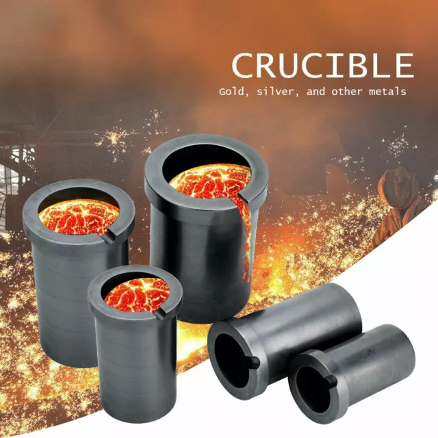 Graphite Crucible 1KG/2KG/3KG/4KG/5KG Metal Melting Gold Silver Smelting