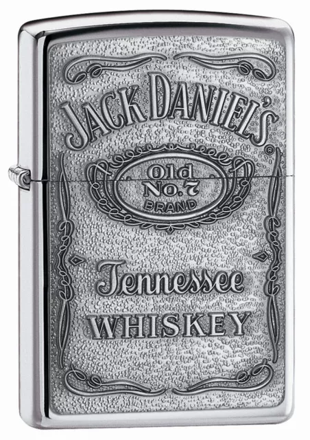 Zippo Jack Daniel Daniels Tin Emblem Lighter 250JD.427 New