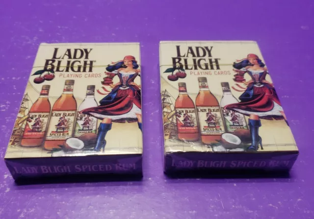2 Decks of Lady Bligh Spiced Rum Playing Cards