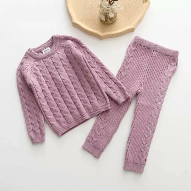 Baby/Toddler Pink SUPER SOFT Knitted Set age 18/24 Months