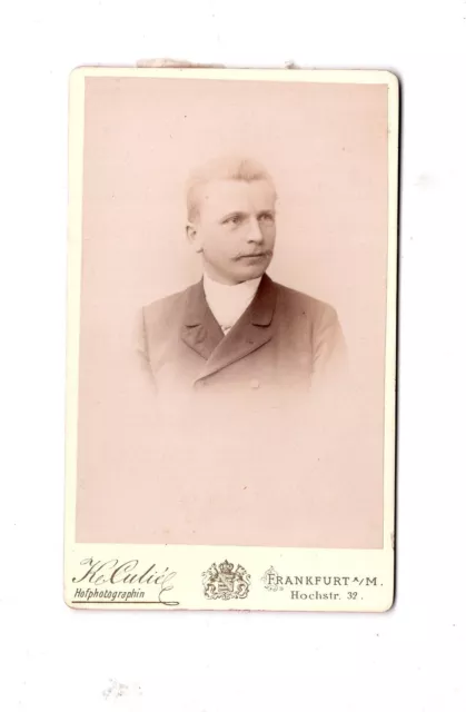CDV Foto Herrenportrait - Frankfurt Main 1890er
