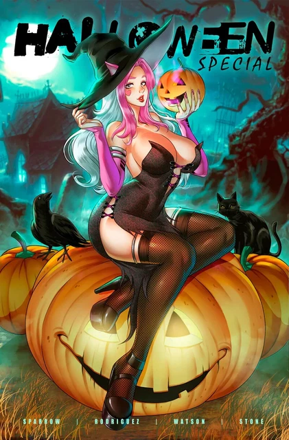 Merc Halloween Special #1 Lenadai Trade Pumpkin Variant Cover Merc Magazine