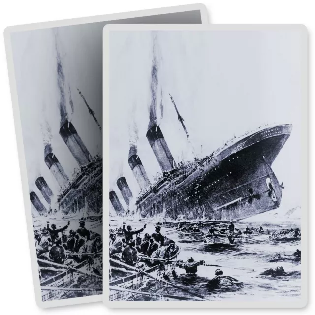 2 x Vinyl Stickers 7x10cm - Sinking Titanic Ocean Liner Ship 1912  #46299