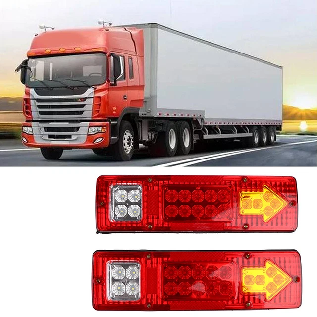 2x 46 LED LKW-Rücklichtleiste Rückwärtslaufendes Rücklicht für LKW-Bootsl.DA