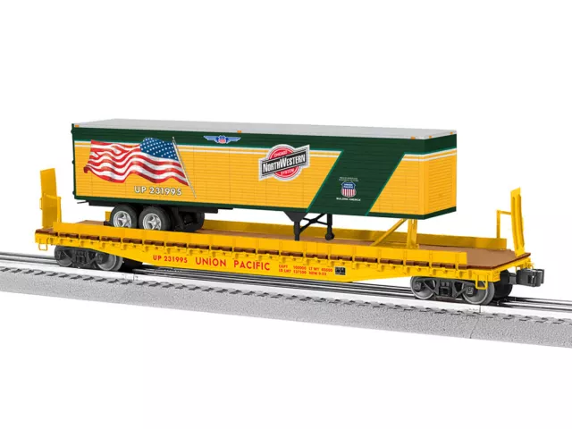 Lionel 2326010 O Union Pacific Chicago Northwestern NW Heritage TOFC Flatcar