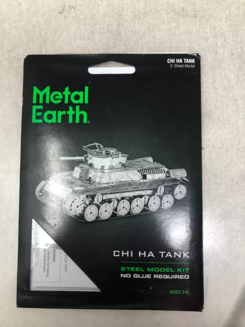 Fascinations Metal Earth CHI HA TANK 3D Laser Cut Steel Model Kit Silver MMS202