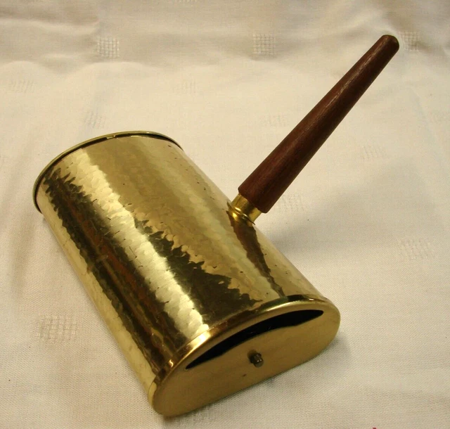 Vintage Brass With Wood Handle Table Crumb Sweeper Made In Western Germany