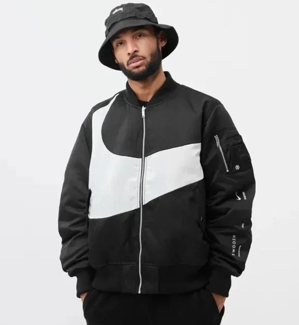 Giacca imbottita sintetica Nike Sportswear Swoosh Therma Fit nera taglia L DR7020 010