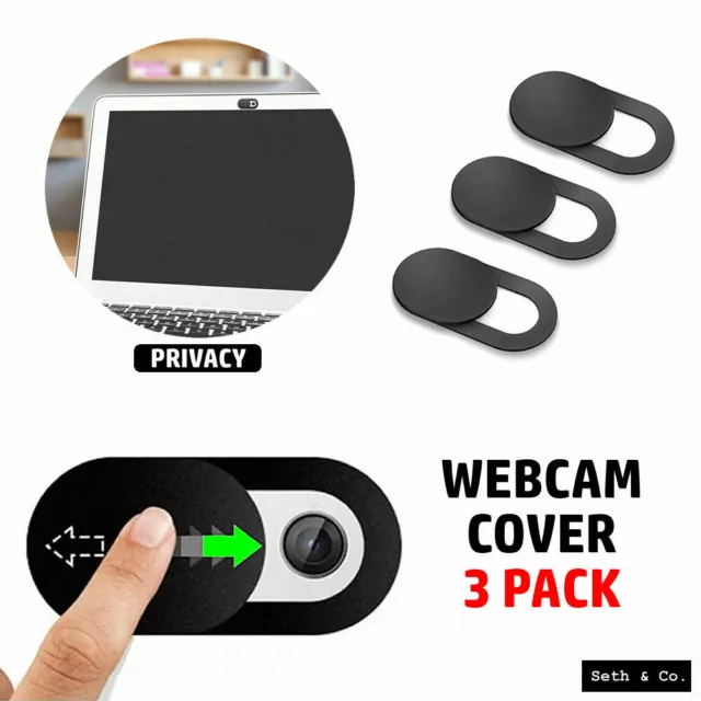 Webcam Cover Slider 3 Pack Laptop Camera Privacy for Phone Tablet Universal Fit