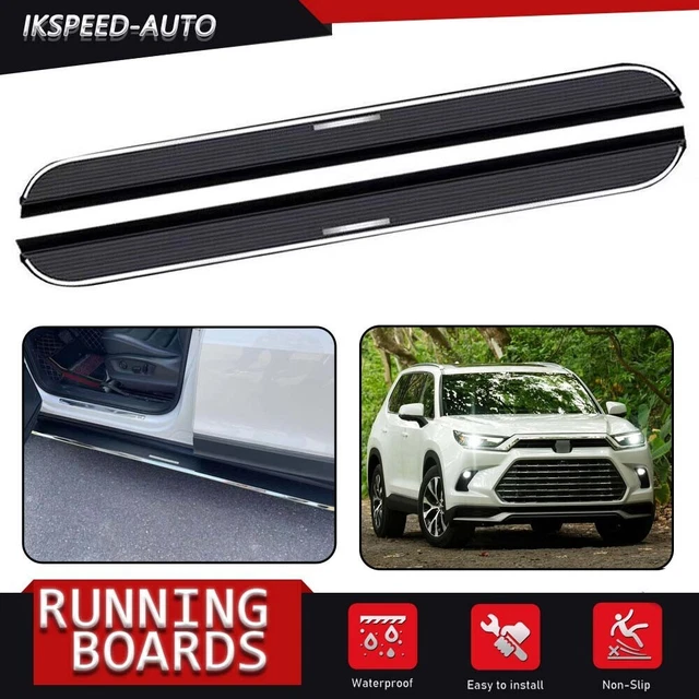 RUNNING BOARDS SIDE Step Fits for Grand Highlander 2023 2024 Nerf Bar