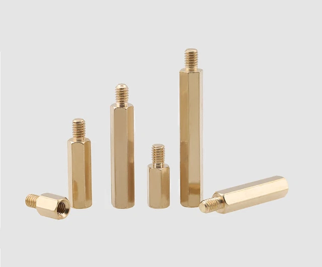 M3 M4 L=4~60mm Brass Single Head Hexagonal Copper Pillar Positioning Column