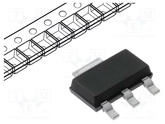 Transistor: Npn SOT223 PZT2222A.115 Smd-Transistoren 0,6A 1,15W Bipolaire 40V