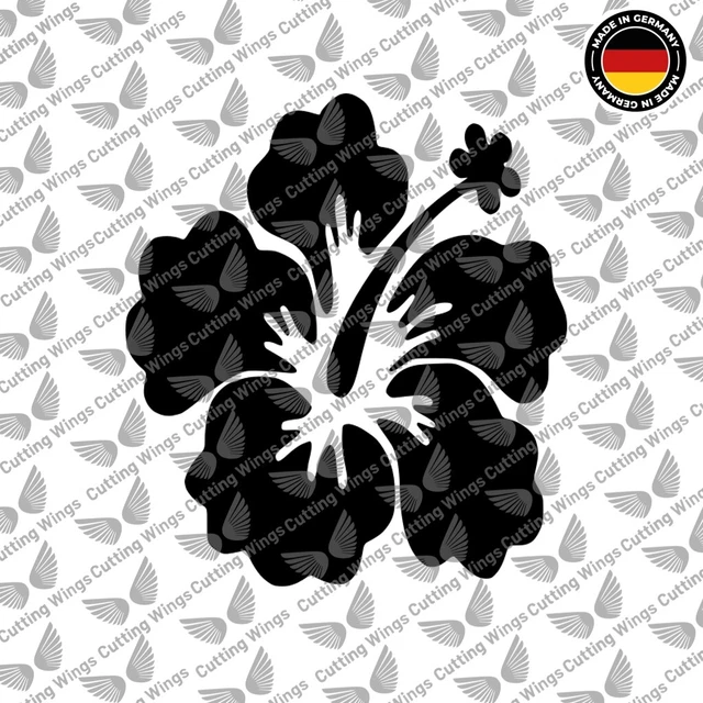 Autocollant Voiture Hibiscus Fleur - Autocollant Multicolore JDM Decal Racing Pour Voiture, Ordinateur, Vélo, Camion, Moto