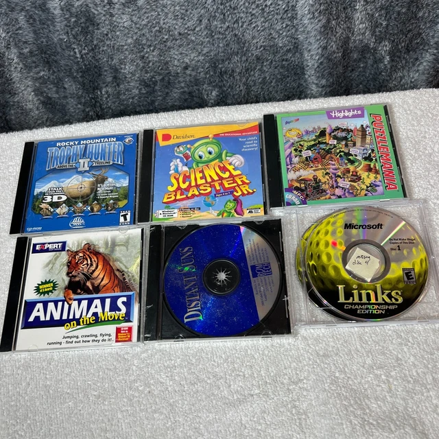 PC GAME BUNDLE Lot of 6 Childrens Educational Science Blaster Hunting ...