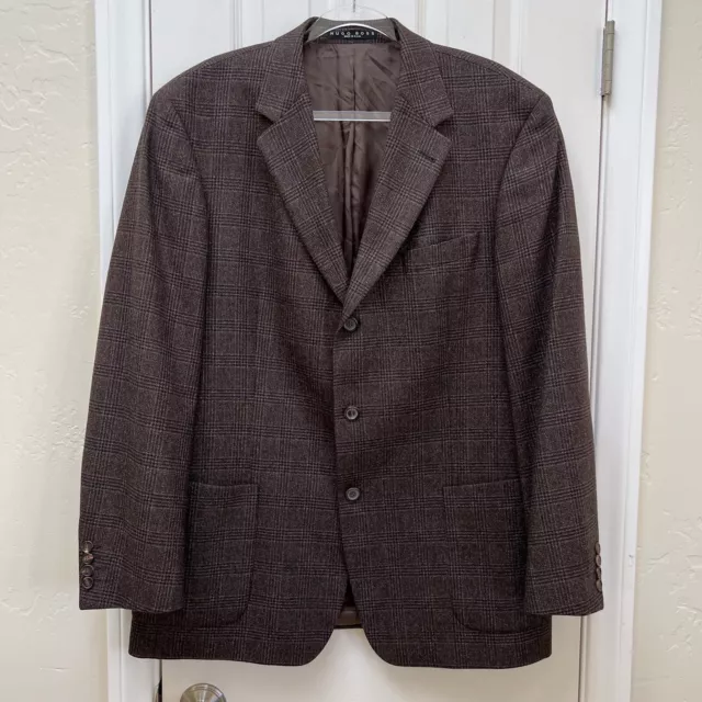 Hugo Boss Edison Plaid Wool Blazer • Vintage Union-Made in USA • Preppy Academia 2