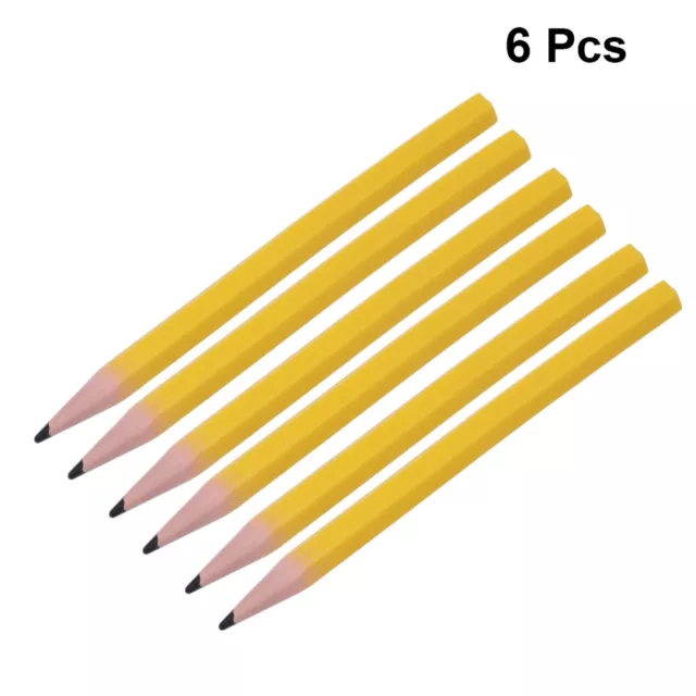 6 Pcs Soft Pencil Flexible Spoof Toy Gift Props Trick Simulation