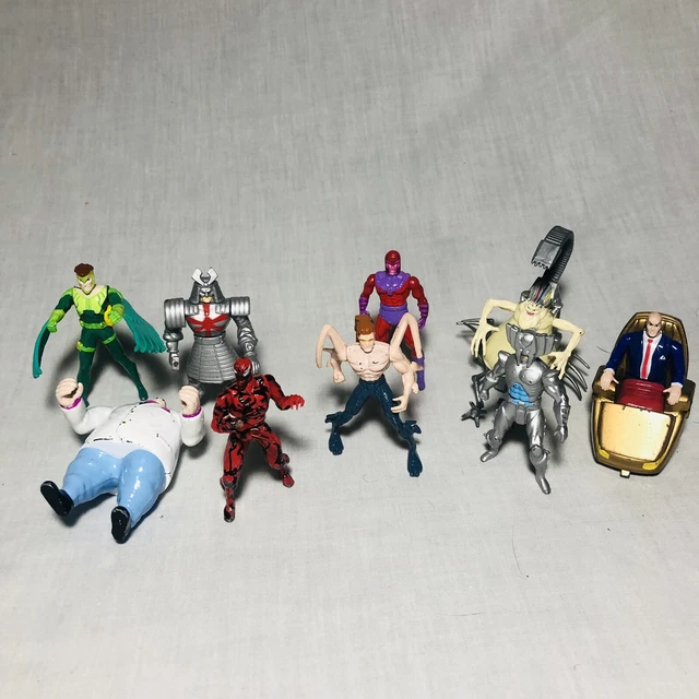 Vintage Toy Biz MARVEL HEAVY METAL HEROES 1994 Lot of 9 Die-Cast Figures Carnage