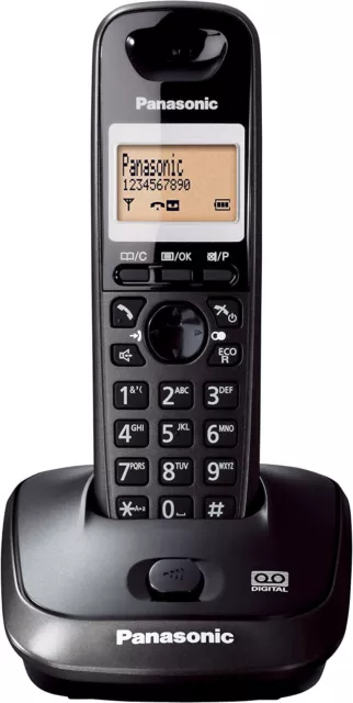 Panasonic KX-TG2521 DECT Identificador de Llamadas Negro - Teléfono