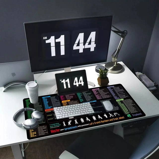 2025 EXCEL CHEAT Sheet Desk Mat, Excel Shortcuts Mouse Pad, Shortcuts ...