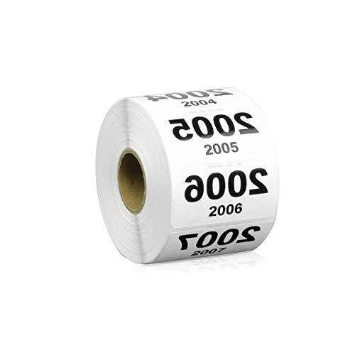 300 Reverse Number Sticker Labels [2001-3000] - 1" x 2" Live Sales Mirrored
